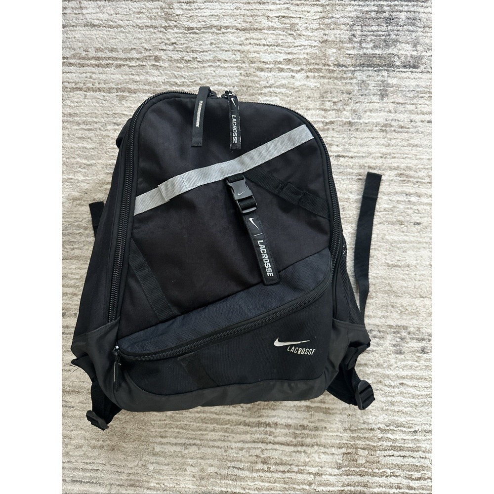 Nike Lacrosse Lazer Backpack Black Insulated Gear Bag Sports Travel Rucksack